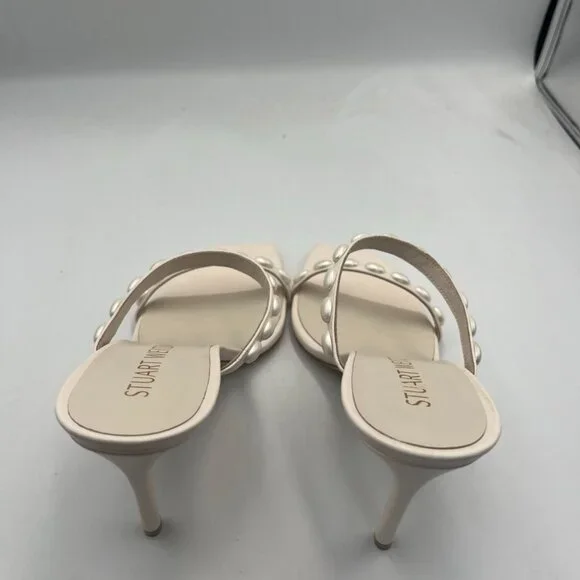 Stuart Weitzman Aleena Pearlita 100 High Heel Sandals - Picture 3 of 6
